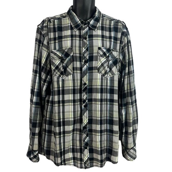 BKE Other - BKE Buckle Mens Athletic Fit Shirt Long Sleeve Pockets Plaid XL